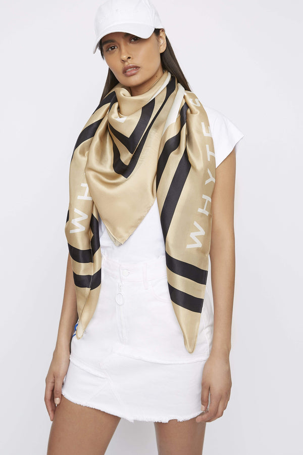 THE "HIGH-SIDE" LARGE SILK SCARF - Accessory - Whyte Studio