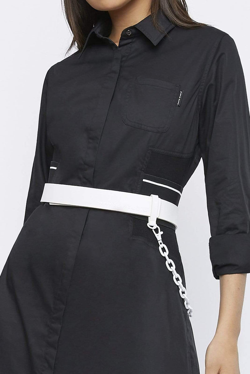 THE LEATHER VELCRO "BATTLE" BELT - Accessory - Whyte Studio
