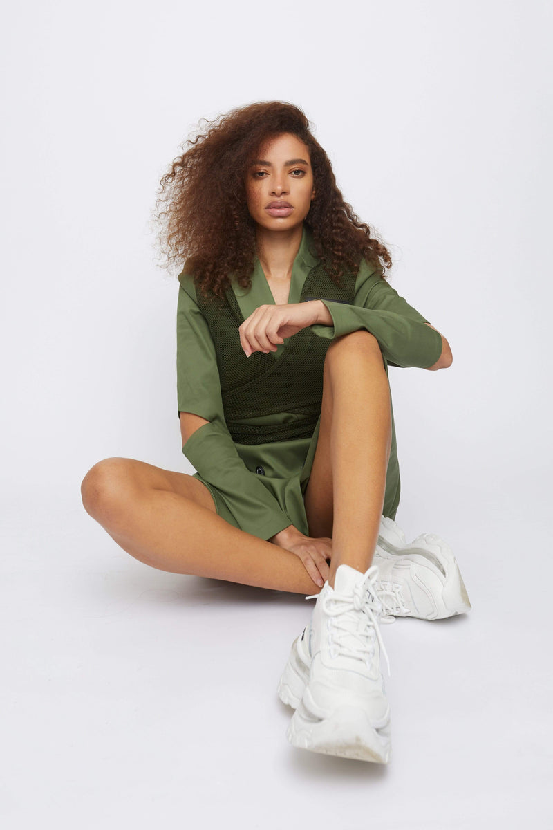 Dress THE "BACK UP" SPORTS WRAP BLAZER DRESS
