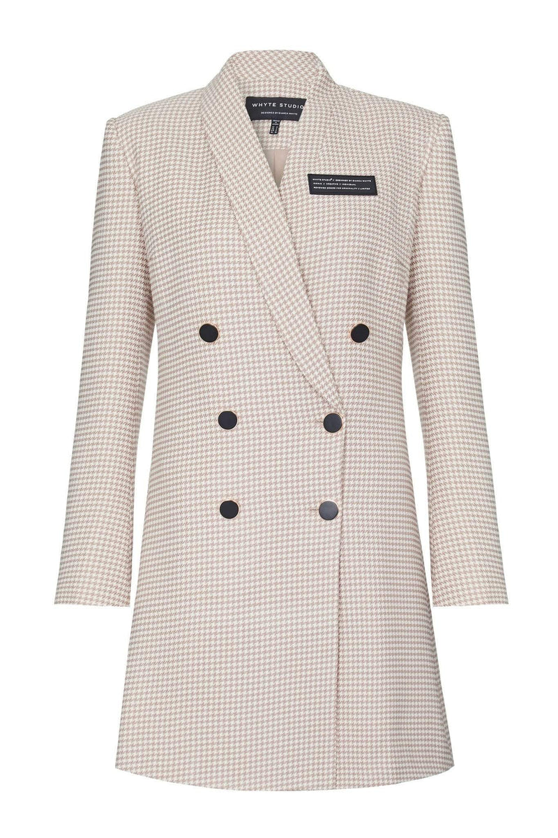 Dress THE 'DEACTIVATE' HOUNDSTOOTH BLAZER DRESS