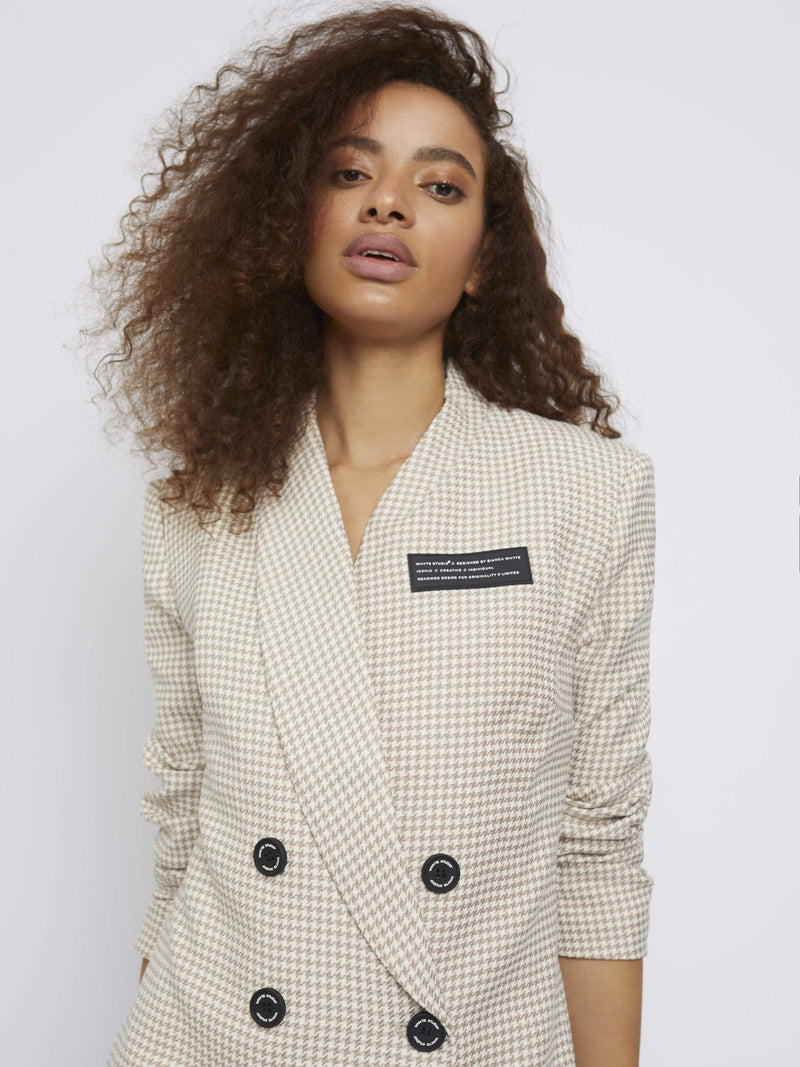 Dress THE 'DEACTIVATE' HOUNDSTOOTH BLAZER DRESS