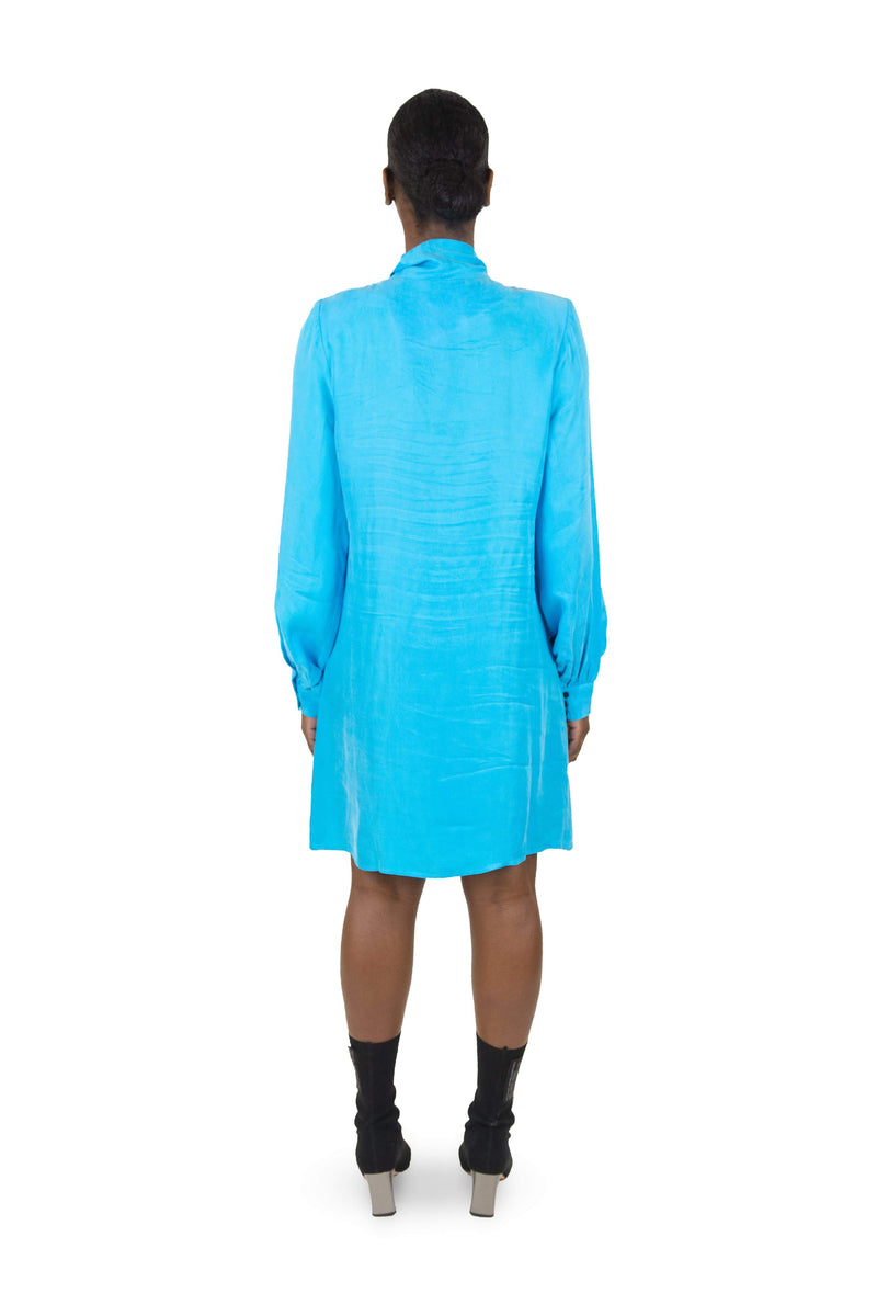 THE "JUSTIFY" SHIFT DRESS WITH NECK TIE - Dress - Whyte Studio