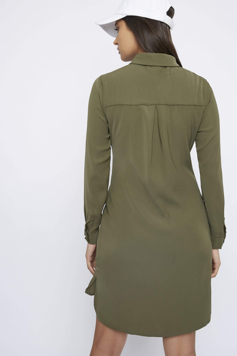 THE "SPOKE" SHIRT DRESS - Dress - Whyte Studio