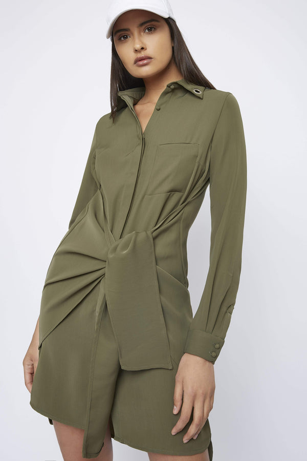 THE "SPOKE" SHIRT DRESS - Dress - Whyte Studio