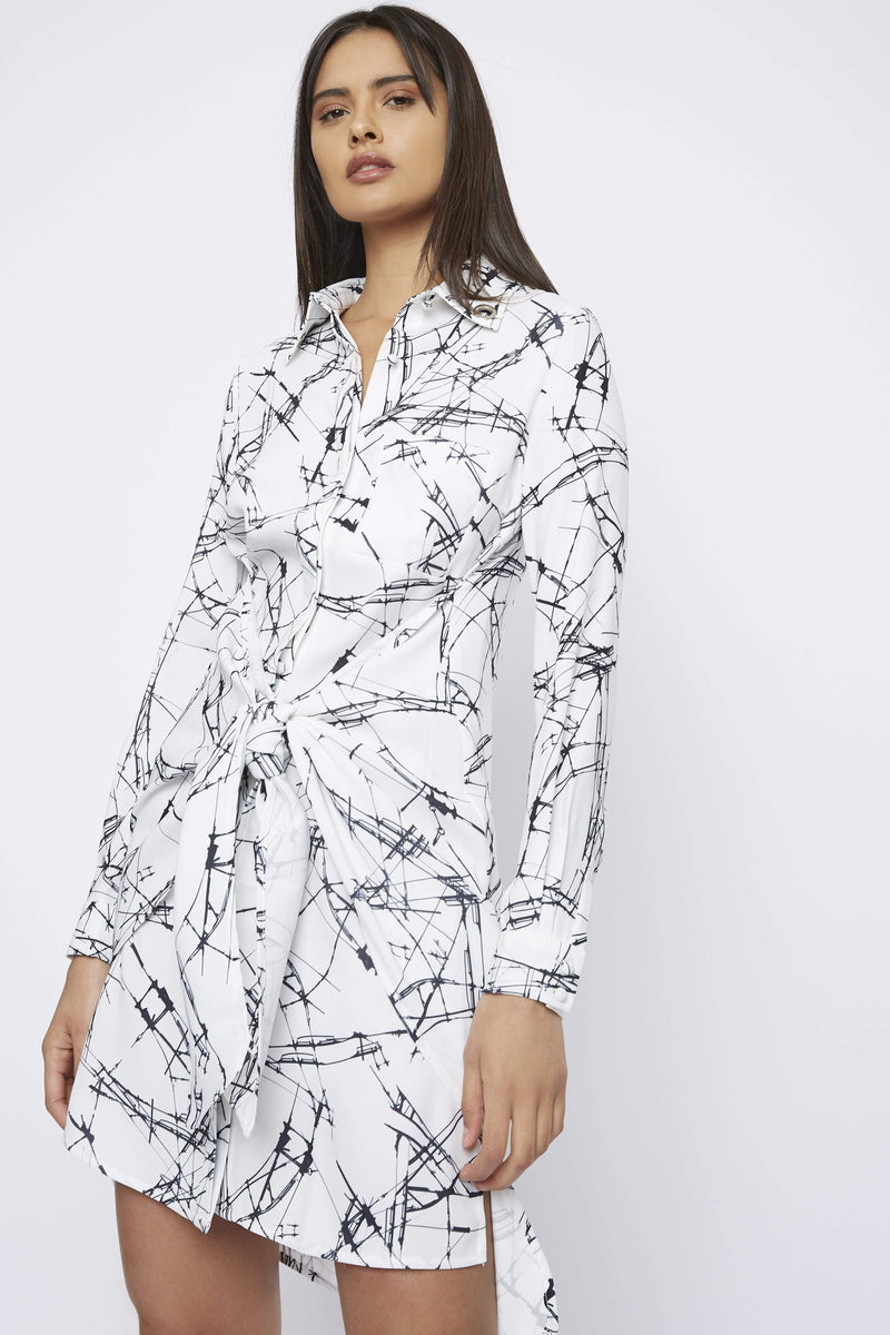 THE 'SPOKE' SHIRT DRESS - Dress - Whyte Studio