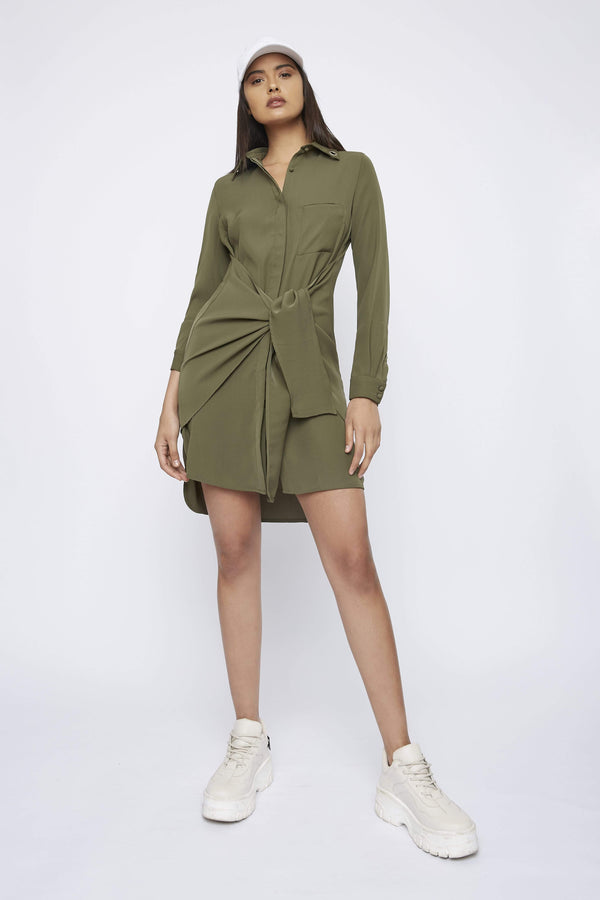 THE "SPOKE" SHIRT DRESS - Dress - Whyte Studio