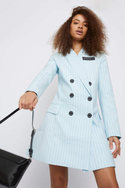 Dress THE “TRIAL” PINSTRIPE SUIT BLAZER DRESS