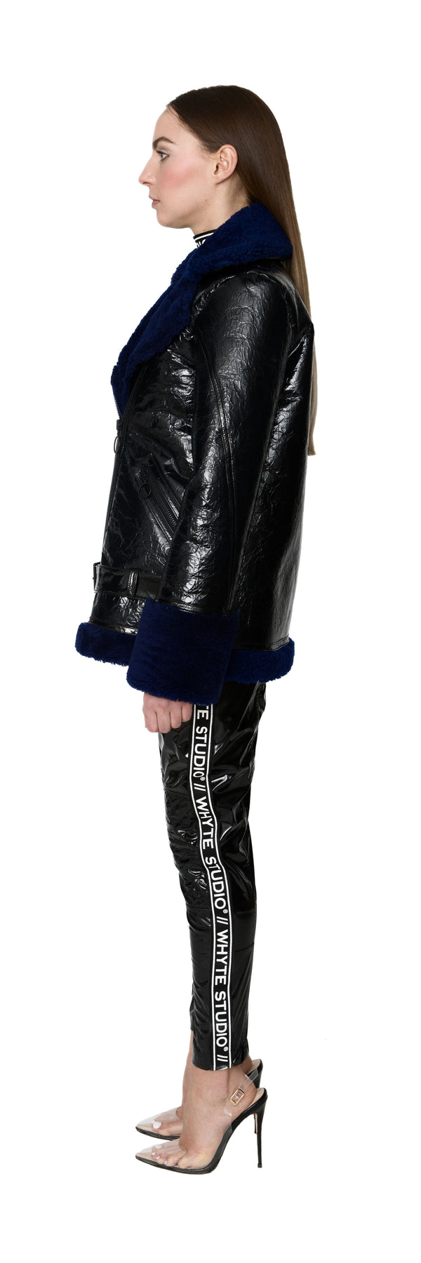 THE "STAMINA" LEATHER SHEARLING BIKER JACKET - Jacket - Whyte Studio
