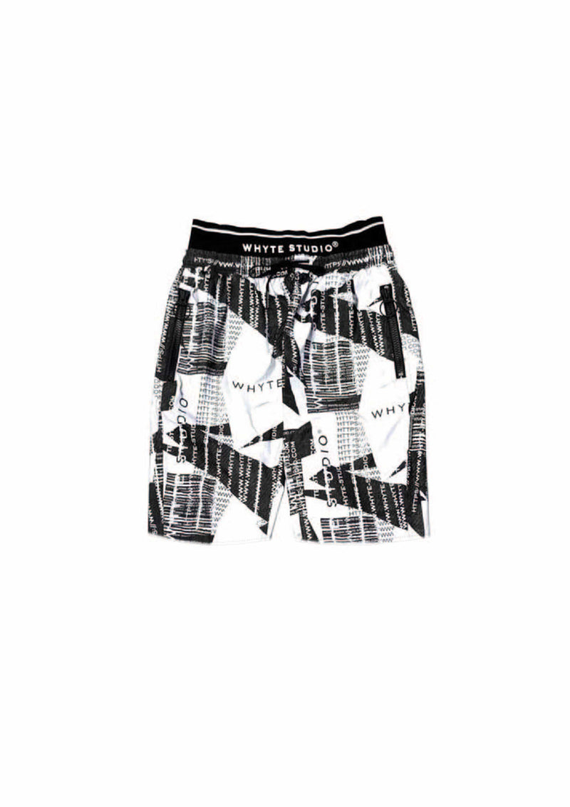 THE  REFLECTIVE "TRACT" HIGH-WAISTED BIKER SHORT - Pants - Whyte Studio