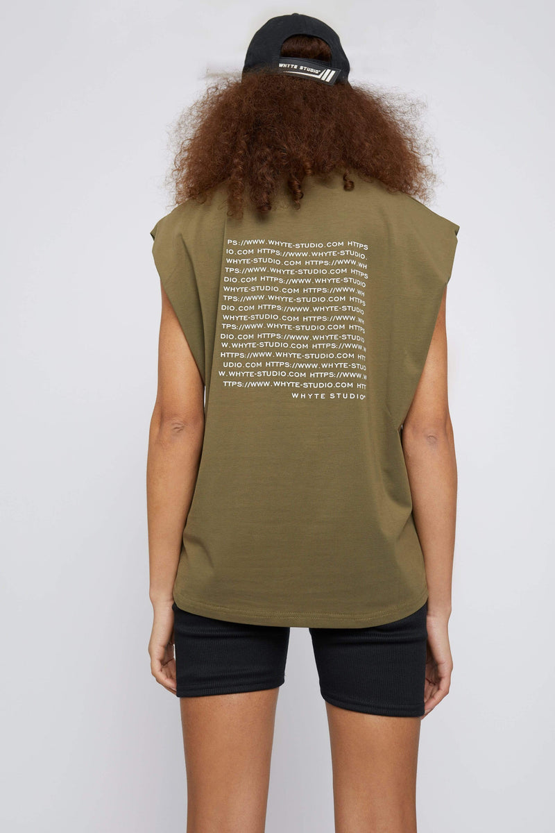 Top THE 'NO LIMITS' T-SHIRT GREEN