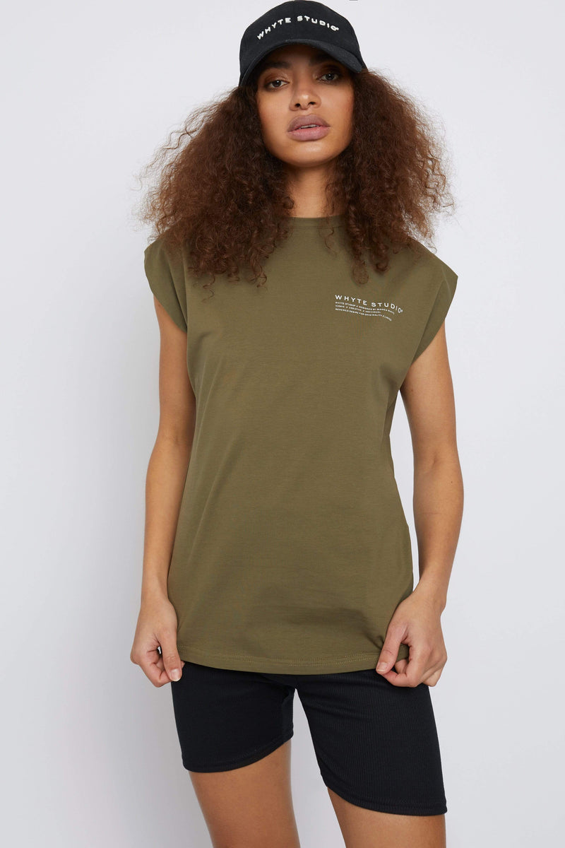 Top THE 'NO LIMITS' T-SHIRT GREEN
